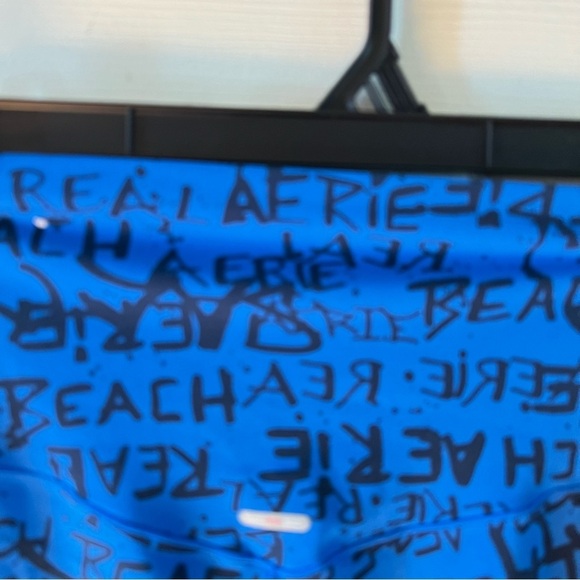 Aerie Womens Active Chill Play Move High Waisted Blue Stretch Leggings Pants S/P - Picture 11 of 12